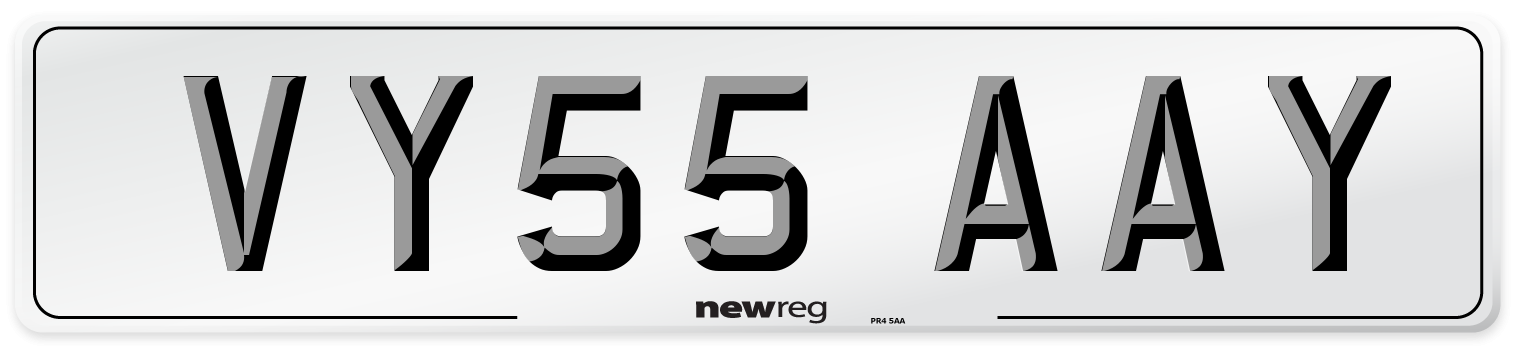 VY55 AAY Number Plate from New Reg